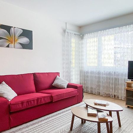 Zentrale Wohnung In St. Moritz Mit Grossem Balkon Exteriér fotografie